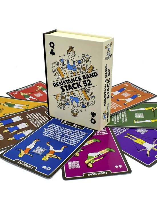 Other - Resistance Band Exercise Cards. Exercise Band Workout Playing Card Game. Video I